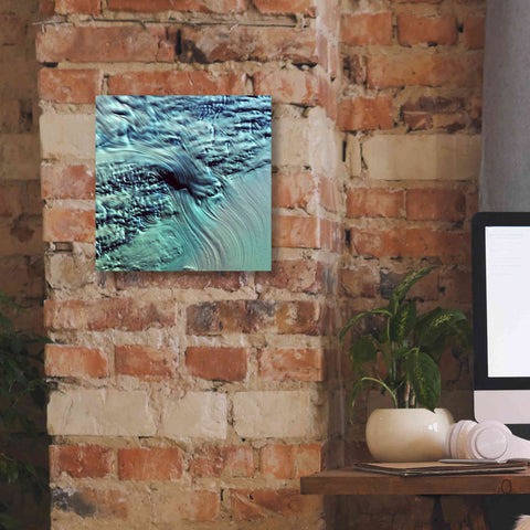 Image of 'Earth as Art: Lambert Glacier' Canvas Wall Art,12 x 12