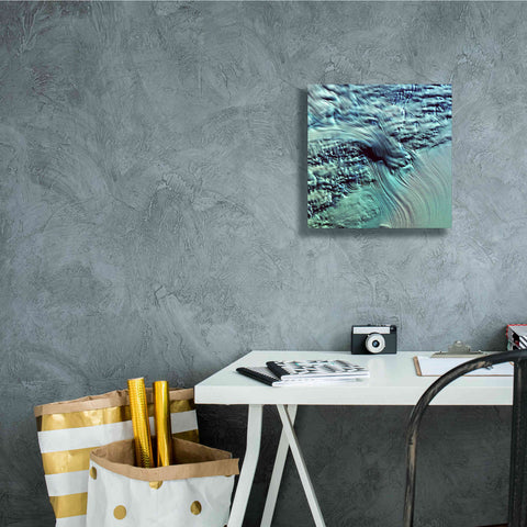 Image of 'Earth as Art: Lambert Glacier' Canvas Wall Art,12 x 12