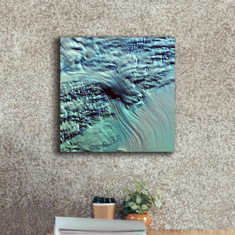 Image of 'Earth as Art: Lambert Glacier' Canvas Wall Art,18 x 18