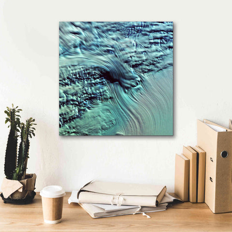 Image of 'Earth as Art: Lambert Glacier' Canvas Wall Art,18 x 18