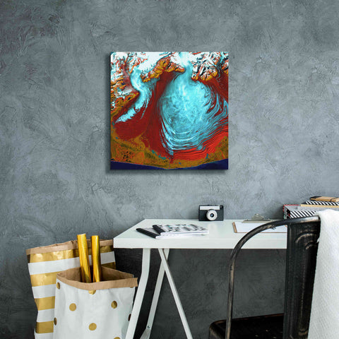 Image of 'Earth as Art: Malaspina Glacier' Canvas Wall Art,18 x 18