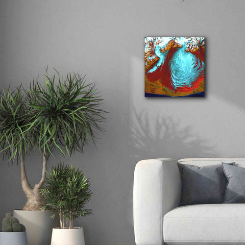 Image of 'Earth as Art: Malaspina Glacier' Canvas Wall Art,18 x 18