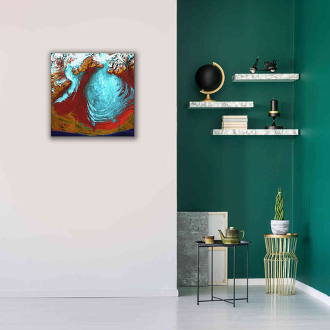 Image of 'Earth as Art: Malaspina Glacier' Canvas Wall Art,26 x 26