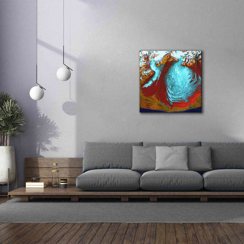 Image of 'Earth as Art: Malaspina Glacier' Canvas Wall Art,37 x 37