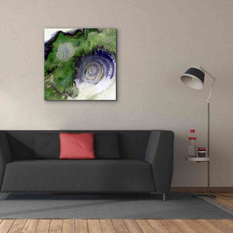 Image of 'Earth as Art: Richat Structure' Canvas Wall Art,37 x 37