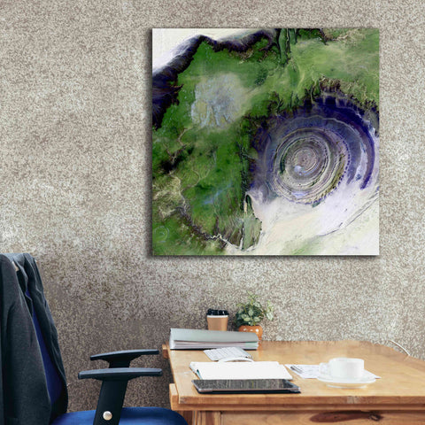 Image of 'Earth as Art: Richat Structure' Canvas Wall Art,37 x 37