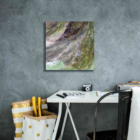 Image of 'Earth as Art: Sulaiman Mountains' Canvas Wall Art,18 x 18