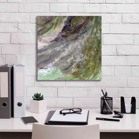 Image of 'Earth as Art: Sulaiman Mountains' Canvas Wall Art,18 x 18