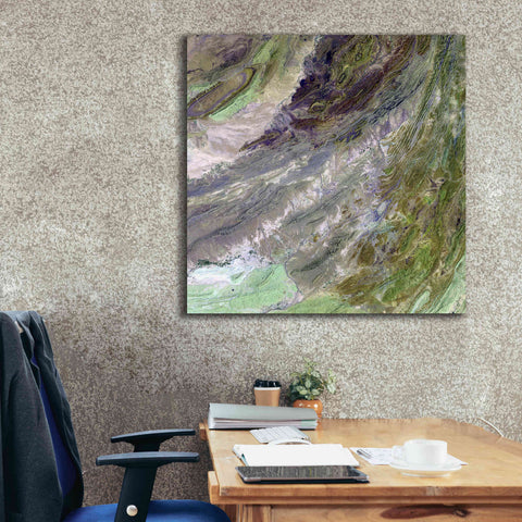 Image of 'Earth as Art: Sulaiman Mountains' Canvas Wall Art,37 x 37