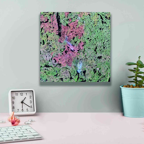 Image of 'Earth as Art: Yellowknife Wetlands' Canvas Wall Art,12 x 12