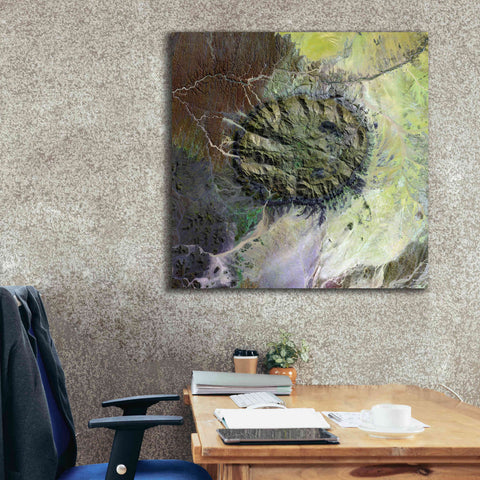 Image of 'Earth as Art: Brandberg Massif' Canvas Wall Art,37 x 37
