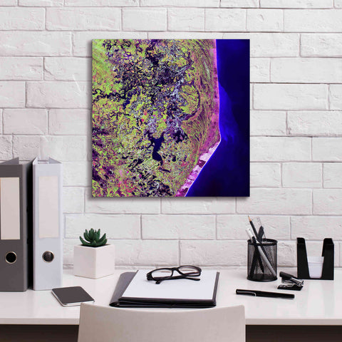 Image of 'Earth as Art: Cabo San Antonio' Canvas Wall Art,18 x 18