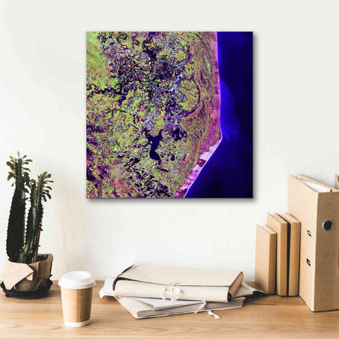 Image of 'Earth as Art: Cabo San Antonio' Canvas Wall Art,18 x 18