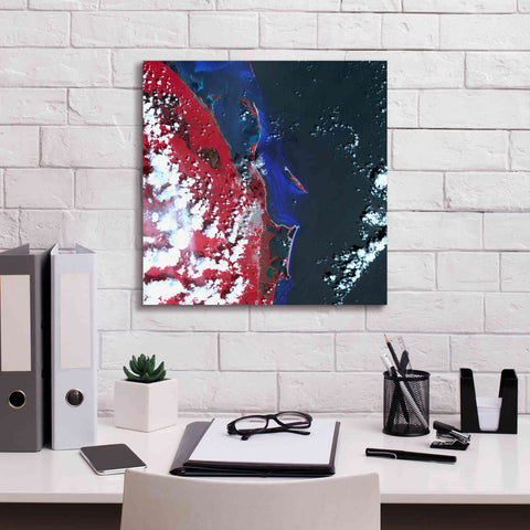 Image of 'Earth as Art: Cancun ' Canvas Wall Art,18 x 18