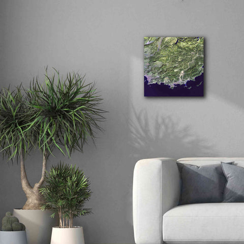 Image of 'Earth as Art: Coast France' Canvas Wall Art,18 x 18