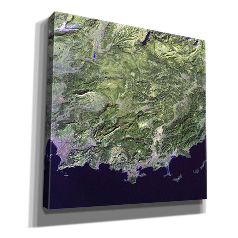 Image of 'Earth as Art: Coast France' Canvas Wall Art