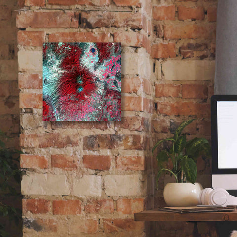 Image of 'Earth as Art: Colima Volcano' Canvas Wall Art,12 x 12