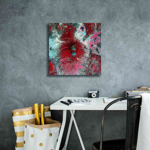 Image of 'Earth as Art: Colima Volcano' Canvas Wall Art,18 x 18