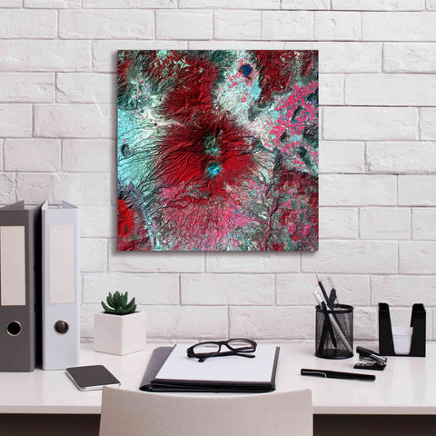 Image of 'Earth as Art: Colima Volcano' Canvas Wall Art,18 x 18