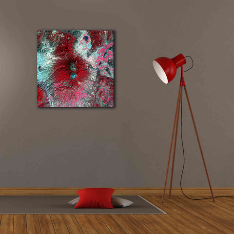 Image of 'Earth as Art: Colima Volcano' Canvas Wall Art,26 x 26