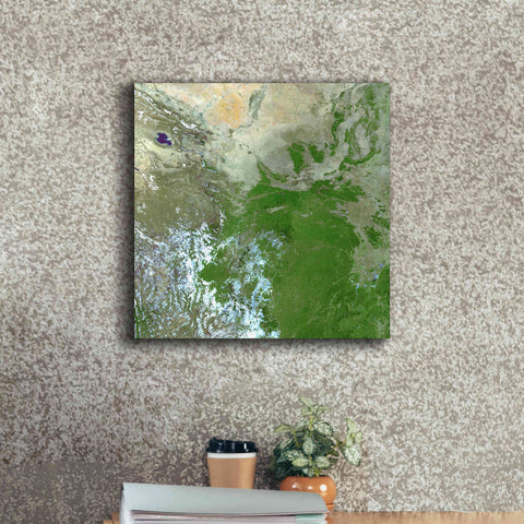Image of 'Earth as Art: Eastern Asia' Canvas Wall Art,18 x 18