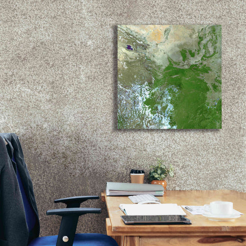 Image of 'Earth as Art: Eastern Asia' Canvas Wall Art,26 x 26