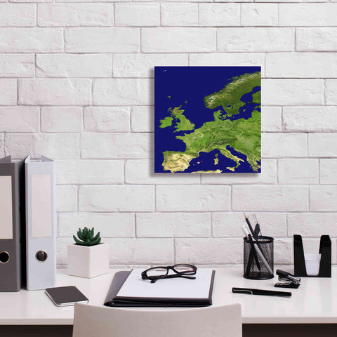 Image of 'Earth as Art: Europe ' Canvas Wall Art,12 x 12
