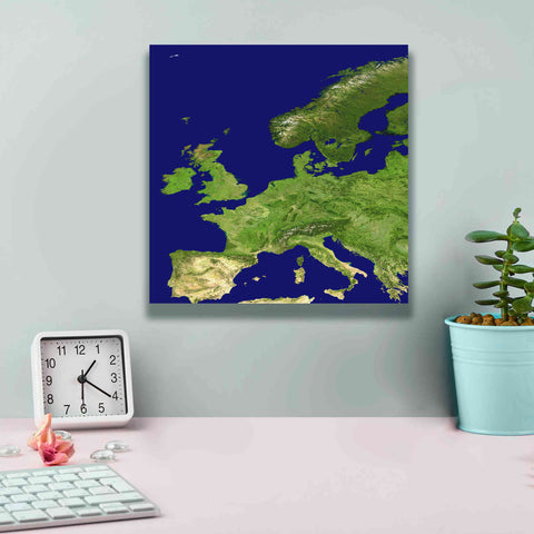 Image of 'Earth as Art: Europe ' Canvas Wall Art,12 x 12