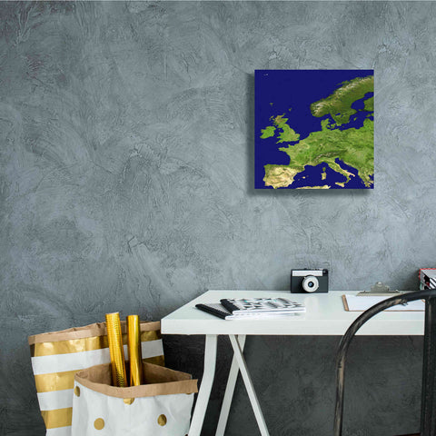 Image of 'Earth as Art: Europe ' Canvas Wall Art,12 x 12