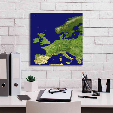 Image of 'Earth as Art: Europe ' Canvas Wall Art,18 x 18