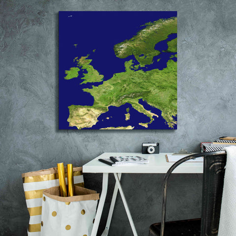Image of 'Earth as Art: Europe ' Canvas Wall Art,26 x 26
