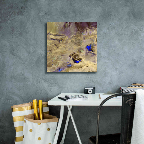 Image of 'Earth as Art: Great Salt Desert' Canvas Wall Art,18 x 18