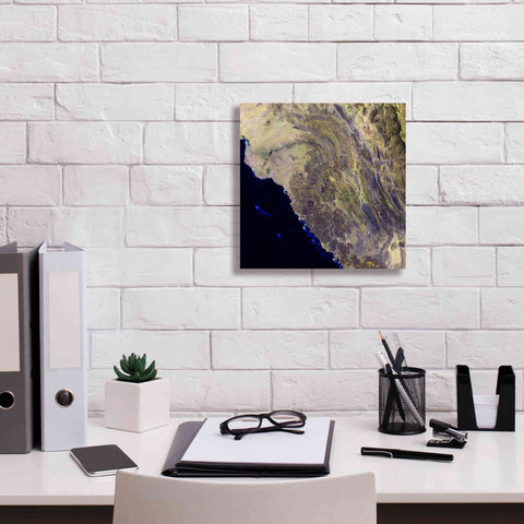Image of 'Earth as Art: Harrat Al Birk' Canvas Wall Art,12 x 12