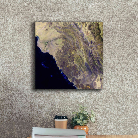 Image of 'Earth as Art: Harrat Al Birk' Canvas Wall Art,18 x 18