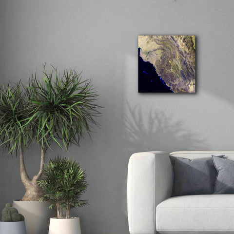 Image of 'Earth as Art: Harrat Al Birk' Canvas Wall Art,18 x 18