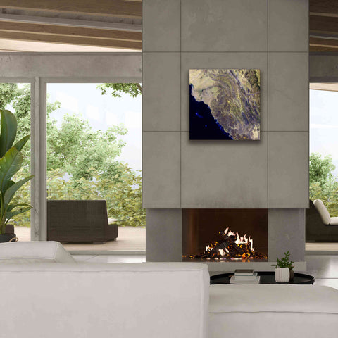 Image of 'Earth as Art: Harrat Al Birk' Canvas Wall Art,26 x 26