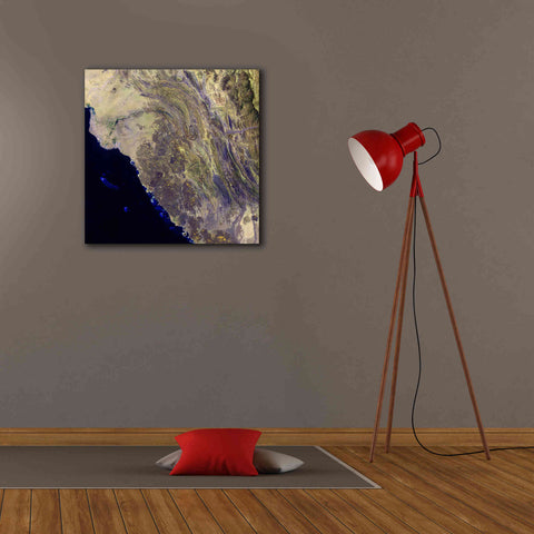 Image of 'Earth as Art: Harrat Al Birk' Canvas Wall Art,26 x 26