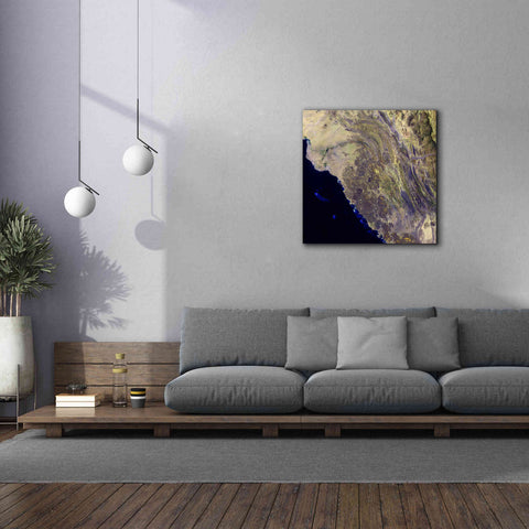 Image of 'Earth as Art: Harrat Al Birk' Canvas Wall Art,37 x 37