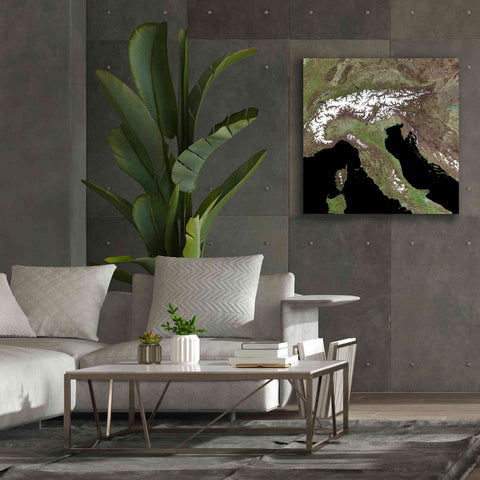 Image of 'Earth as Art: Mediterranean Sea' Canvas Wall Art,37 x 37