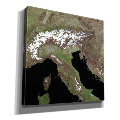 Image of 'Earth as Art: Mediterranean Sea' Canvas Wall Art