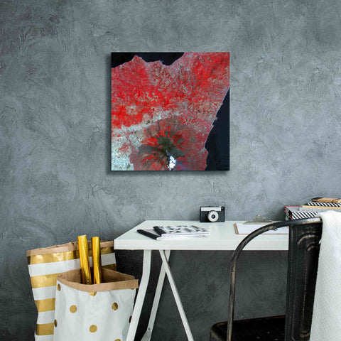 Image of 'Earth as Art: Mt. Etna' Canvas Wall Art,18 x 18