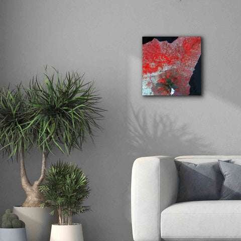 Image of 'Earth as Art: Mt. Etna' Canvas Wall Art,18 x 18
