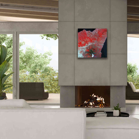 Image of 'Earth as Art: Mt. Etna' Canvas Wall Art,26 x 26