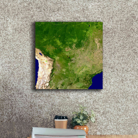 Image of 'Earth as Art: South America' Canvas Wall Art,18 x 18