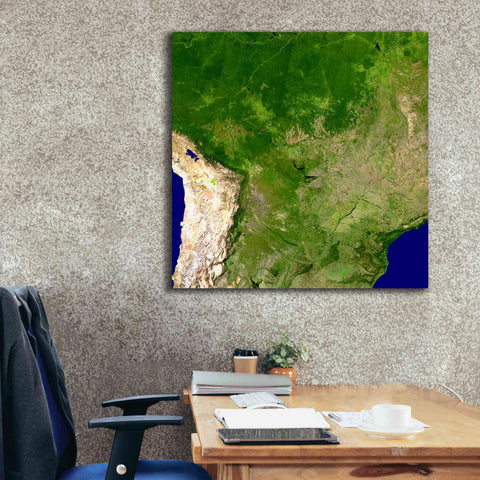 Image of 'Earth as Art: South America' Canvas Wall Art,37 x 37