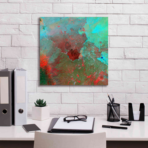 Image of 'Earth as Art: The Syrian Desert' Canvas Wall Art,18 x 18