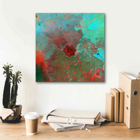 Image of 'Earth as Art: The Syrian Desert' Canvas Wall Art,18 x 18