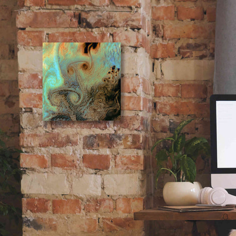 Image of 'Earth as Art: Von Karman Vortices' Canvas Wall Art,12 x 12