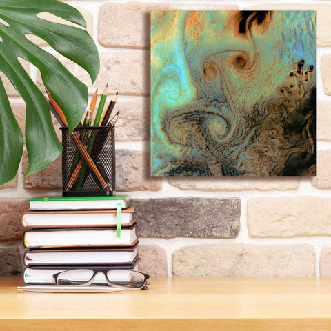 Image of 'Earth as Art: Von Karman Vortices' Canvas Wall Art,12 x 12