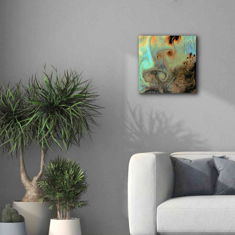 Image of 'Earth as Art: Von Karman Vortices' Canvas Wall Art,18 x 18